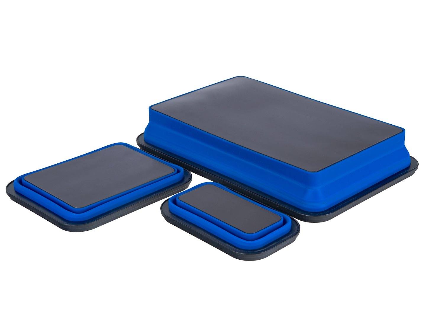 Serie di vaschette magnetiche, silicone pieghevole, 3 pezzi Geko