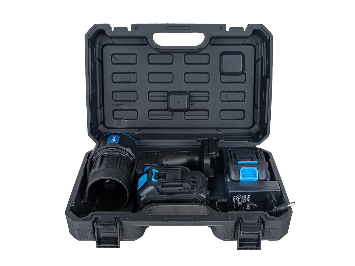 Soffiatore d’aria portatile 21 V con 2 batterie da 4.0 Ah Geko