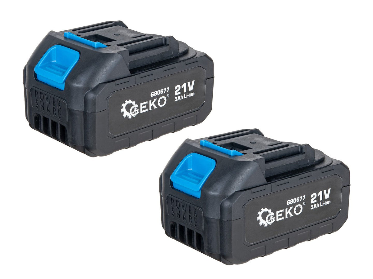 Soffiatore d’aria portatile 21 V con 2 batterie da 4.0 Ah Geko