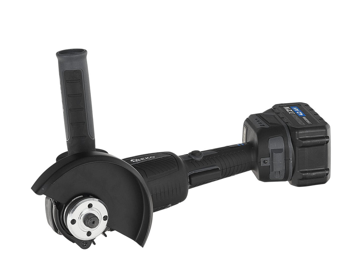 Smerigliatrice angolare a batteria 21 V – 125 mm, 950 W, 2 × 4.0 Ah Geko