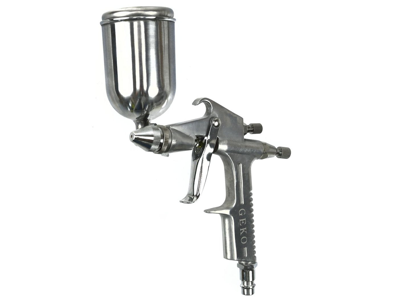 Pistola verniciatura professionale, pistola a spruzzo ad alta efficienza buona atomizzazione pistola da spruzzo, con ugello, mini aerografo bassa pressione da K-3 200 ml serbatoio a caduta, Geko