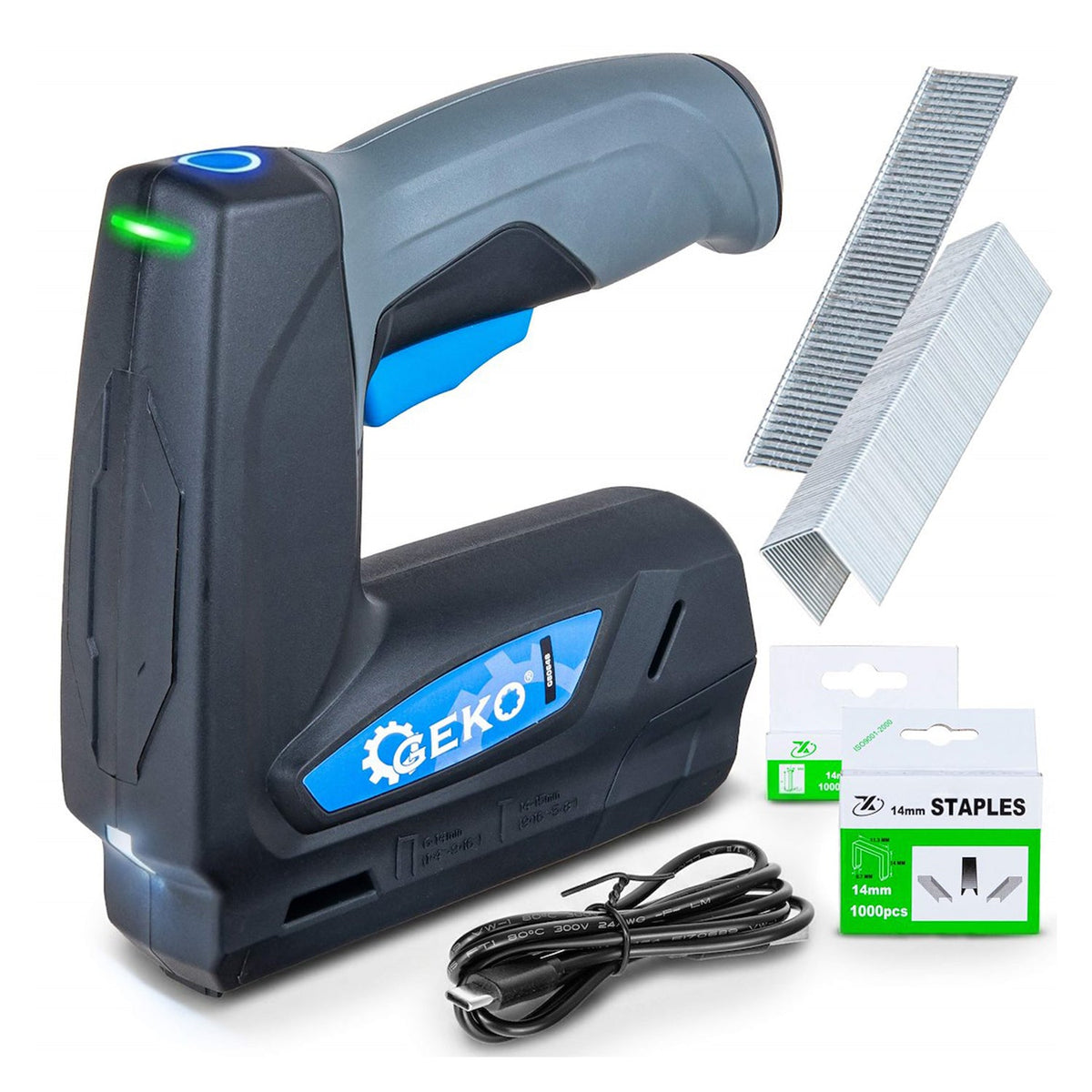 Graffettatrice sparachiodi elettrica 2in1 con batteria 3.6v Geko