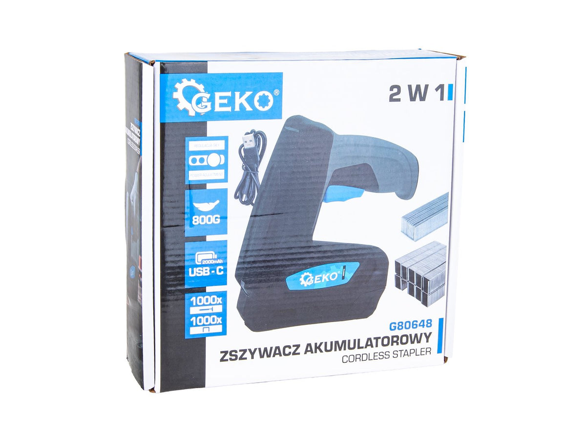 Graffettatrice sparachiodi elettrica 2in1 con batteria 3.6v Geko