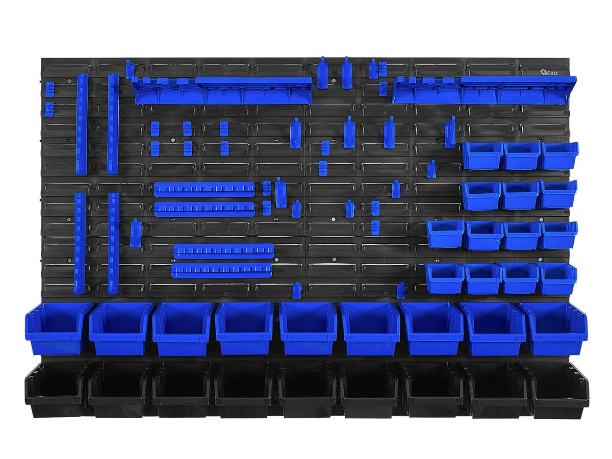 Pannello forato portautensili, portaoggetti,organizzatore da parete 78 elementi, portattrezzi per garage e officina,1152X780 mm Geko