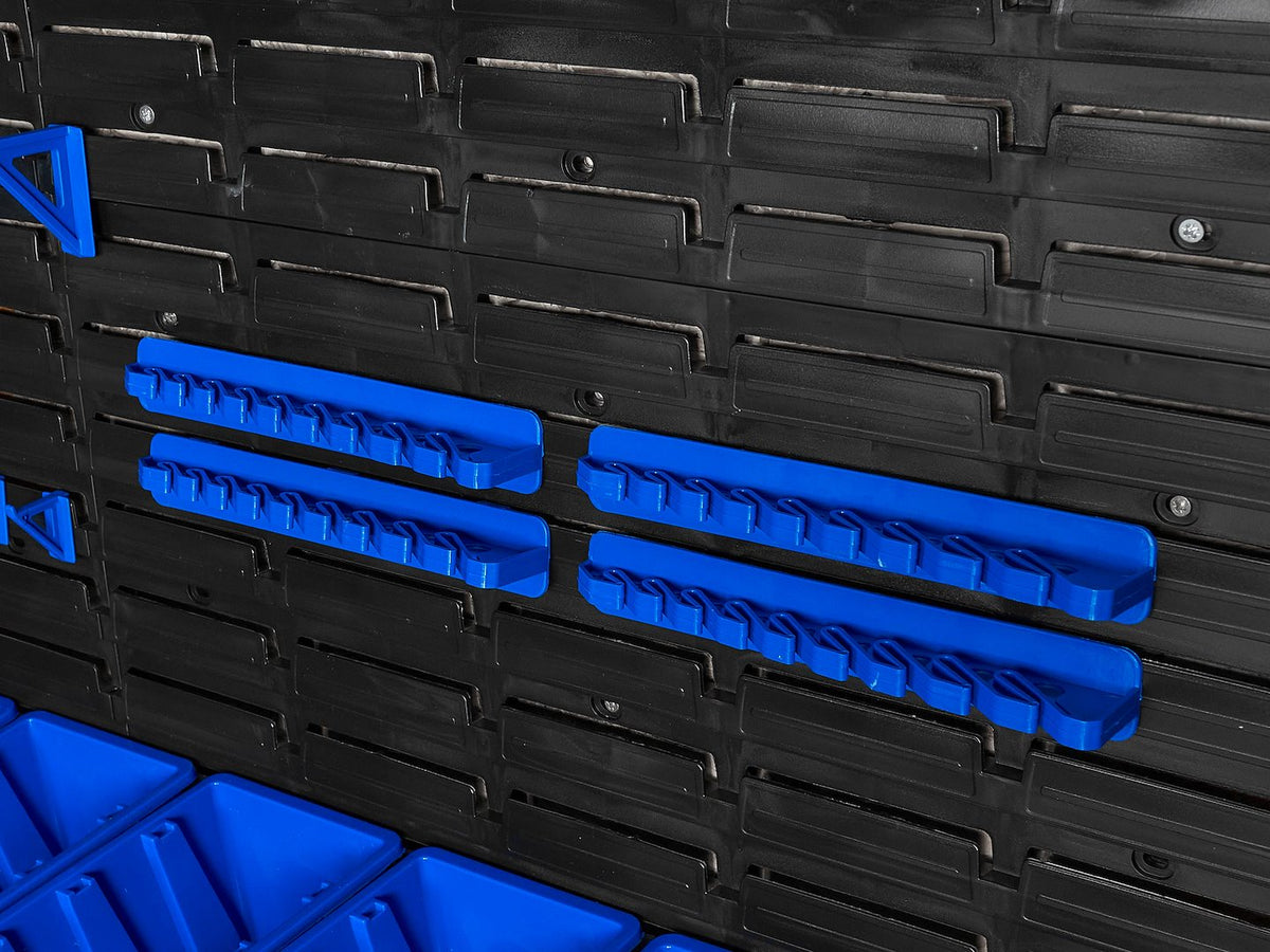 Pannello forato portautensili, portaoggetti,organizzatore da parete con contenitori/cassette, portattrezzi per garage e officina,140 elementi 2304x780mm Geko