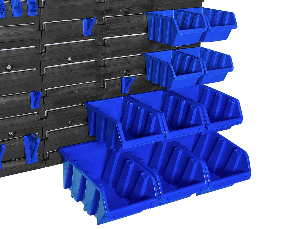 Pannello forato portautensili, portaoggetti,organizzatore da parete con contenitori/cassette, portattrezzi per garage e officina,390x780mm Geko