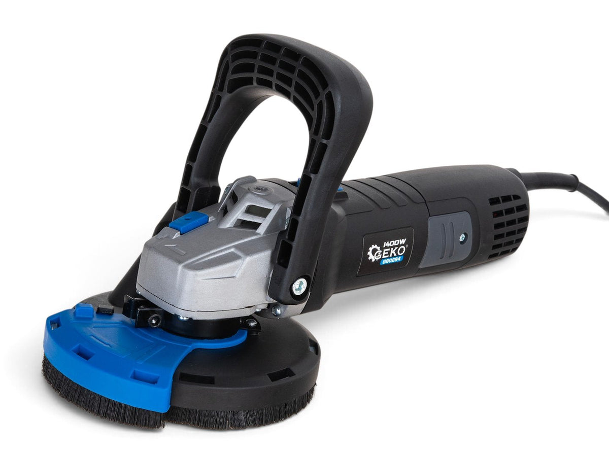 Levigatrice per calcestruzzo, 125 mm, con valigetta, velocità regolabile, 1400 W Geko