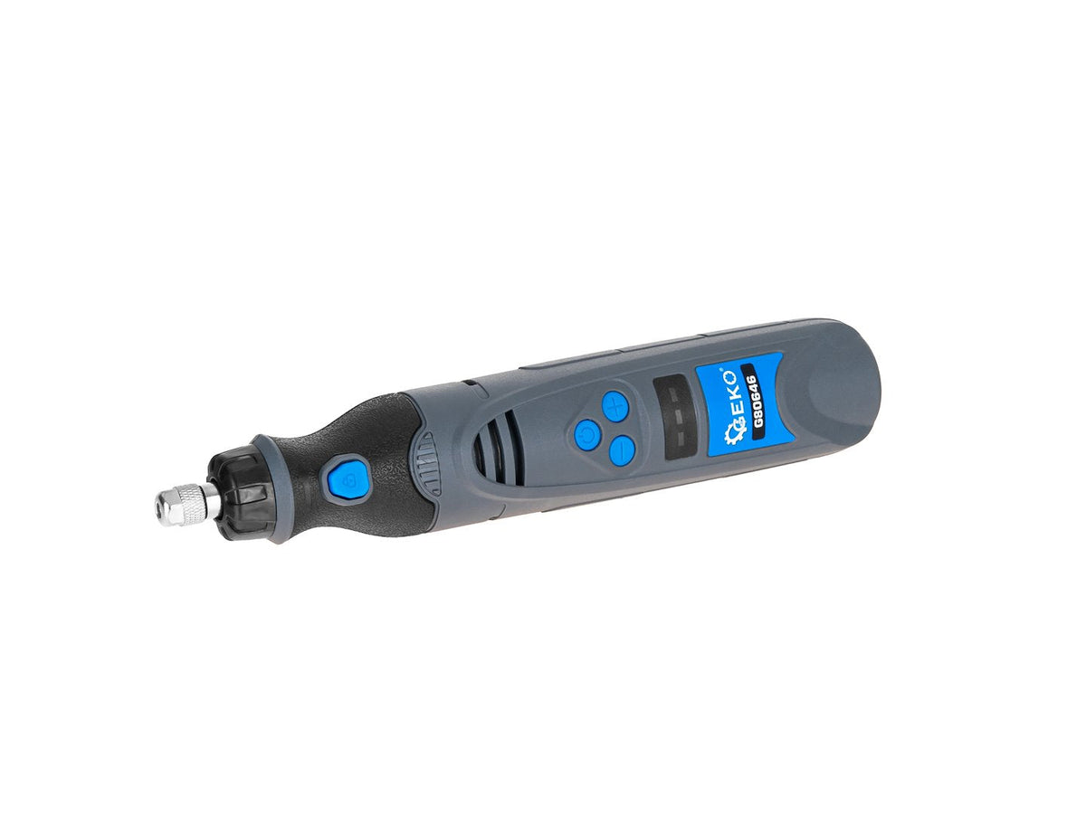 Mini smerigliatrice diritta a batteri 3.6 V – 1500 mAh, con accessori Geko