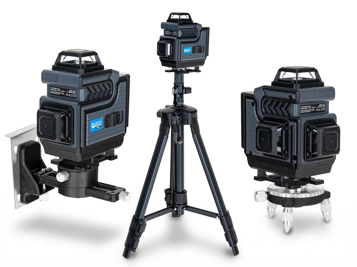 Livella laser 4d 360° con 2 batterie ricaricabili e treppiede