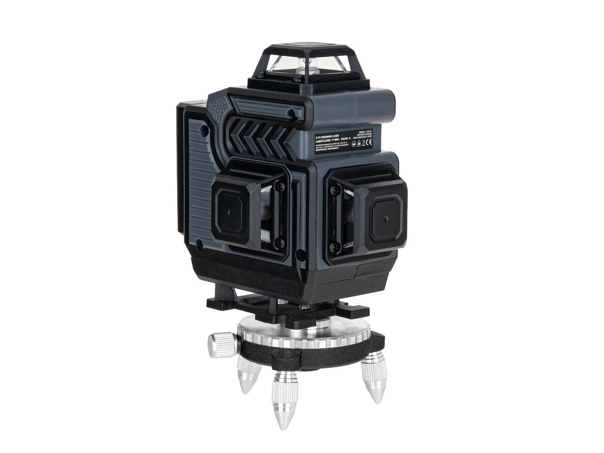 Livella laser 4d 360° con 2 batterie ricaricabili e treppiede