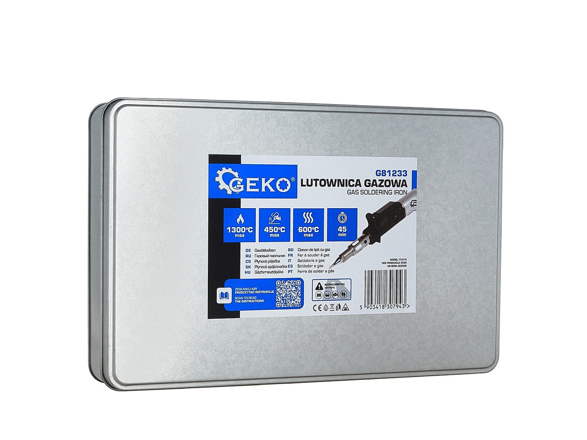Saldatore a gas multifunzione con accessori Geko