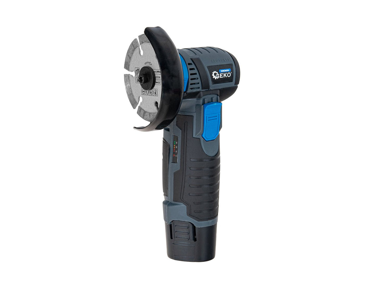 Mini smerigliatrice angolare 12 V – 76 mm, con 2 batterie Geko
