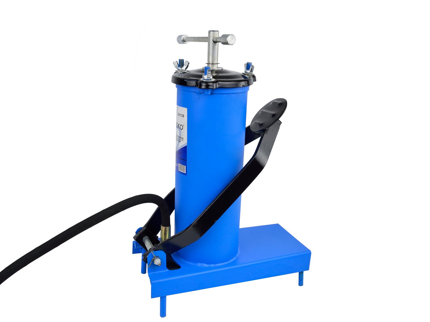 Pompa ingrassatrice a pedale con tubo da 4 m , pompa grasso ad aria compressa 3 litri Geko