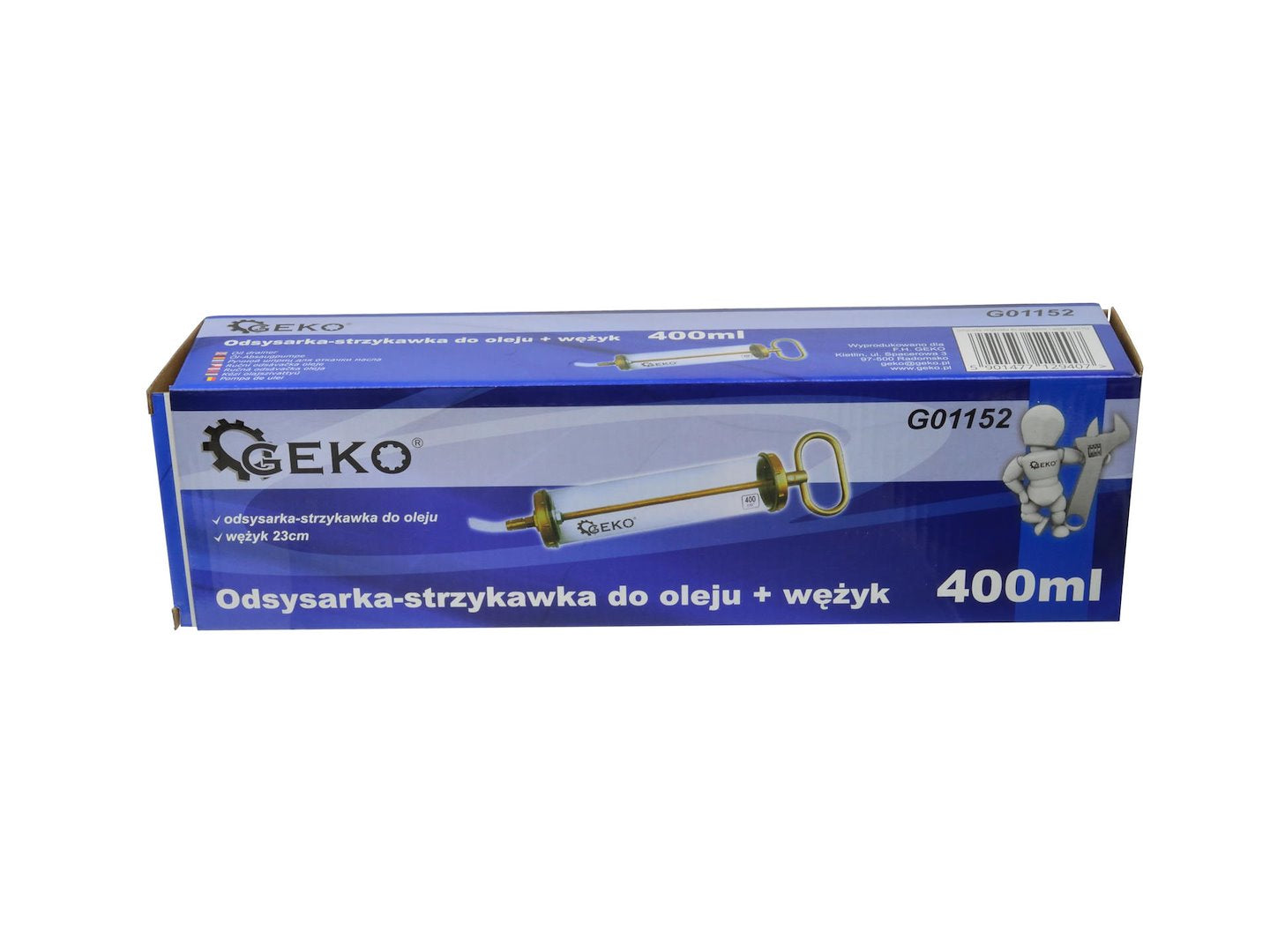 Pompa manuale di drenaggio olio e altri liquidi 400 ml Geko
