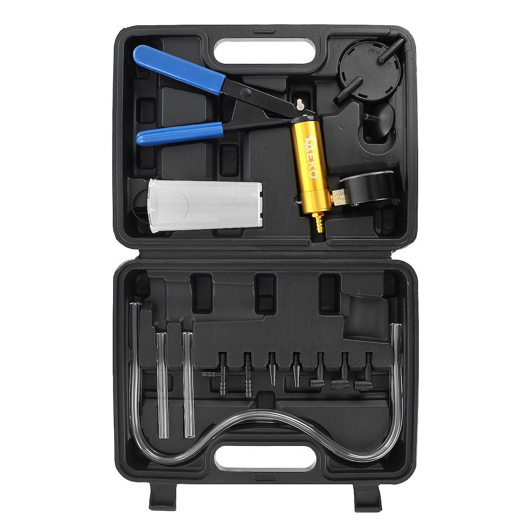 Kit spurgo freni, tester per pompe a vuoto per autoveicoli, pompa manuale a depressione per spurgo freni per automobili auto e moto, apparecchio per spurgo freni