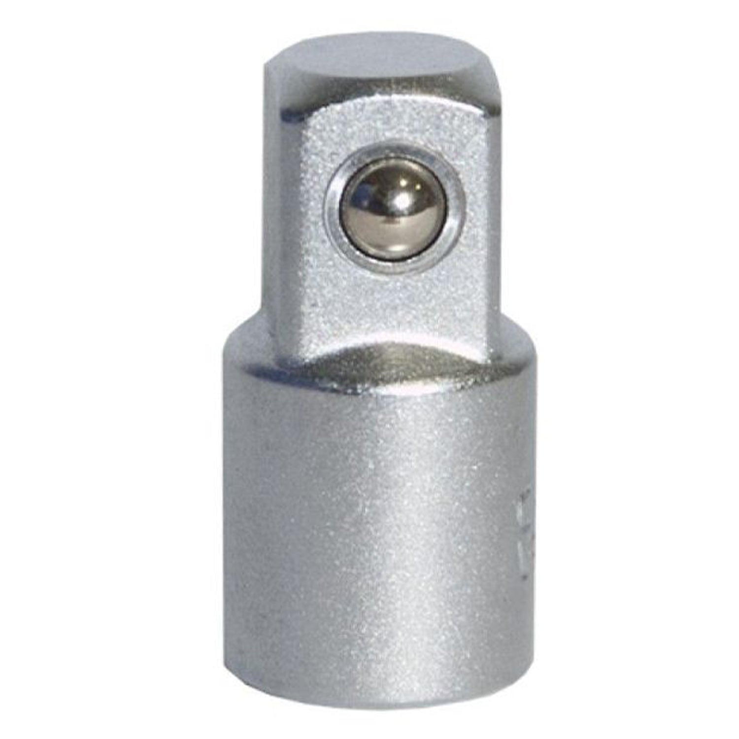 Adattatore per chiave a bussola con attacco quadro interno maschio 3/8" quadro esterno femmina 1/2" acciaio cromato Kroftools