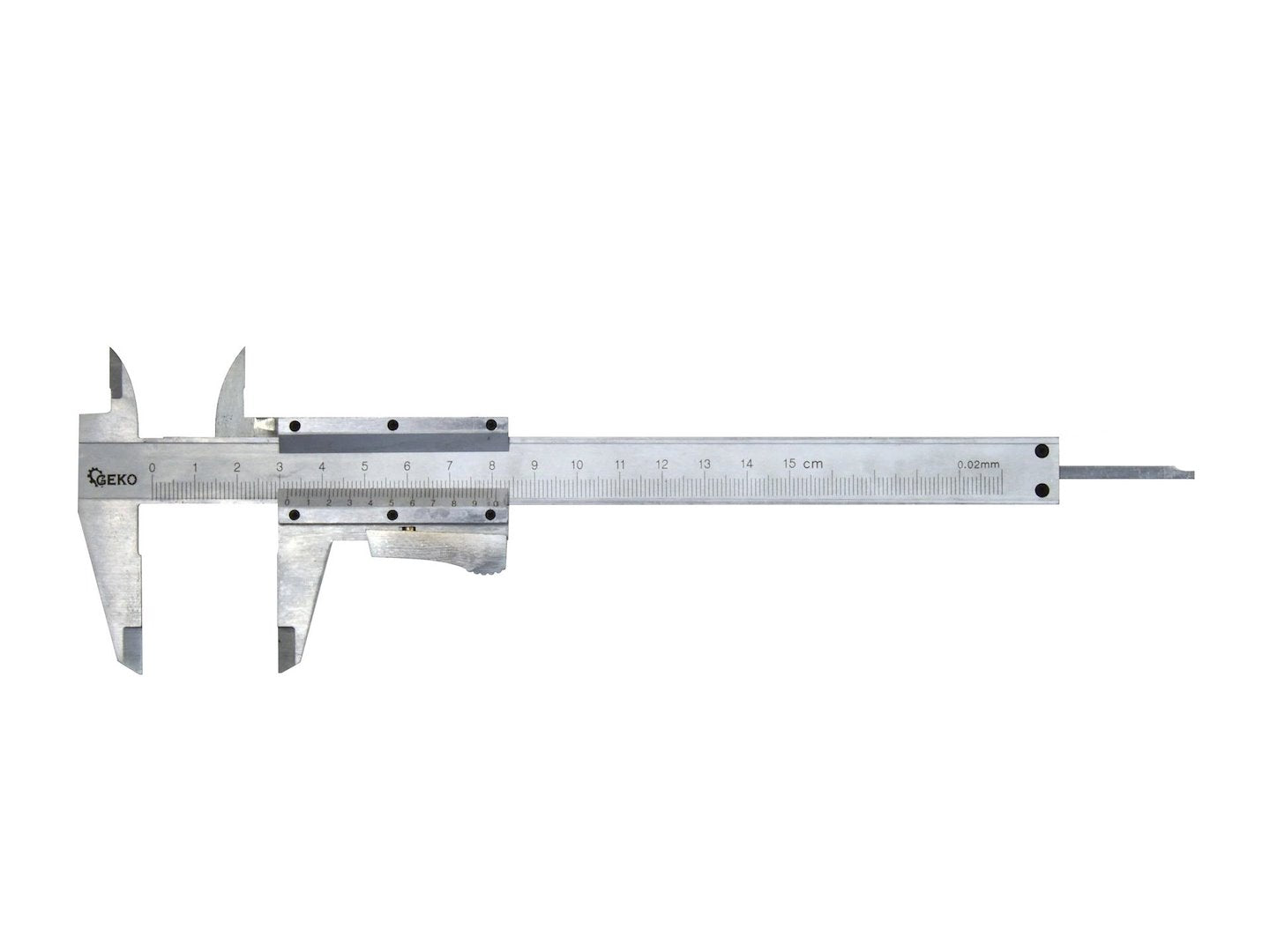 Calibro a corsoio, precisione 0,02 mm campo di misura 150 mm, strumento micrometrico di misurazione della profondita ad alta precisione Geko