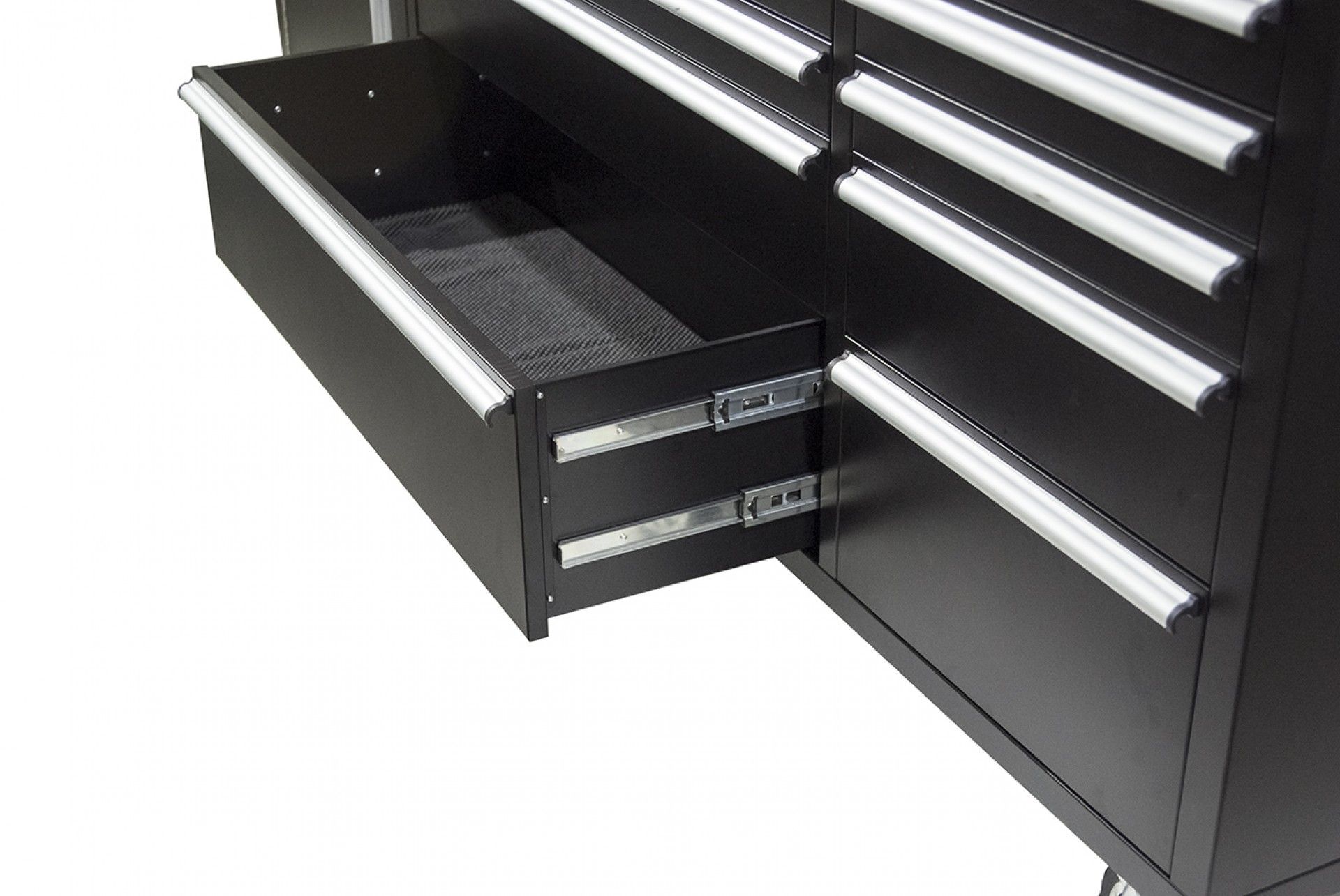 Banco da lavoro mobile con piano in legno 213 cm con 10 cassetti e 3 pannelli a parete porta utensili per officina falegname fai-da-te