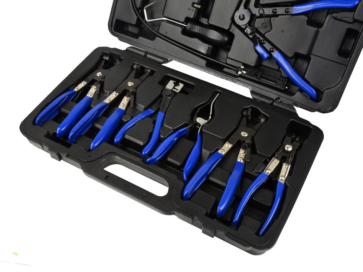 Set-kit pinza fascette auto, stringitubo per riparazione, pinze per morsetti impianti 9 pezzi