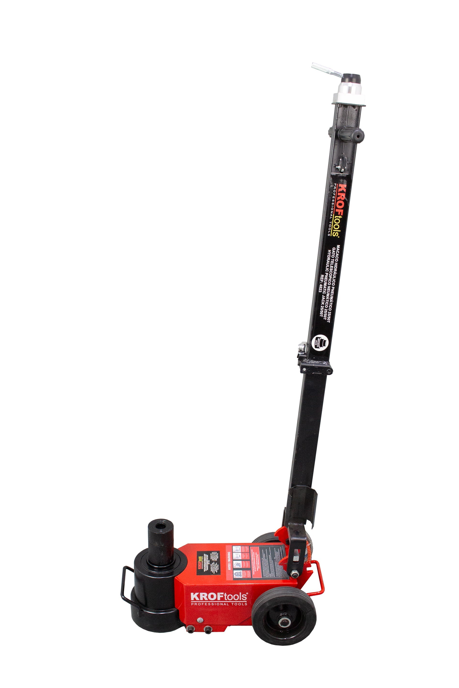 Cric pneumoidraulico 25–50 t, sollevatore idro-pneumatico a carrello ad aria compressa, mobile, per camion, veicoli commerciali da 30 tonnellate, sollevatore a carrello, per settore agricolo, Kroftools