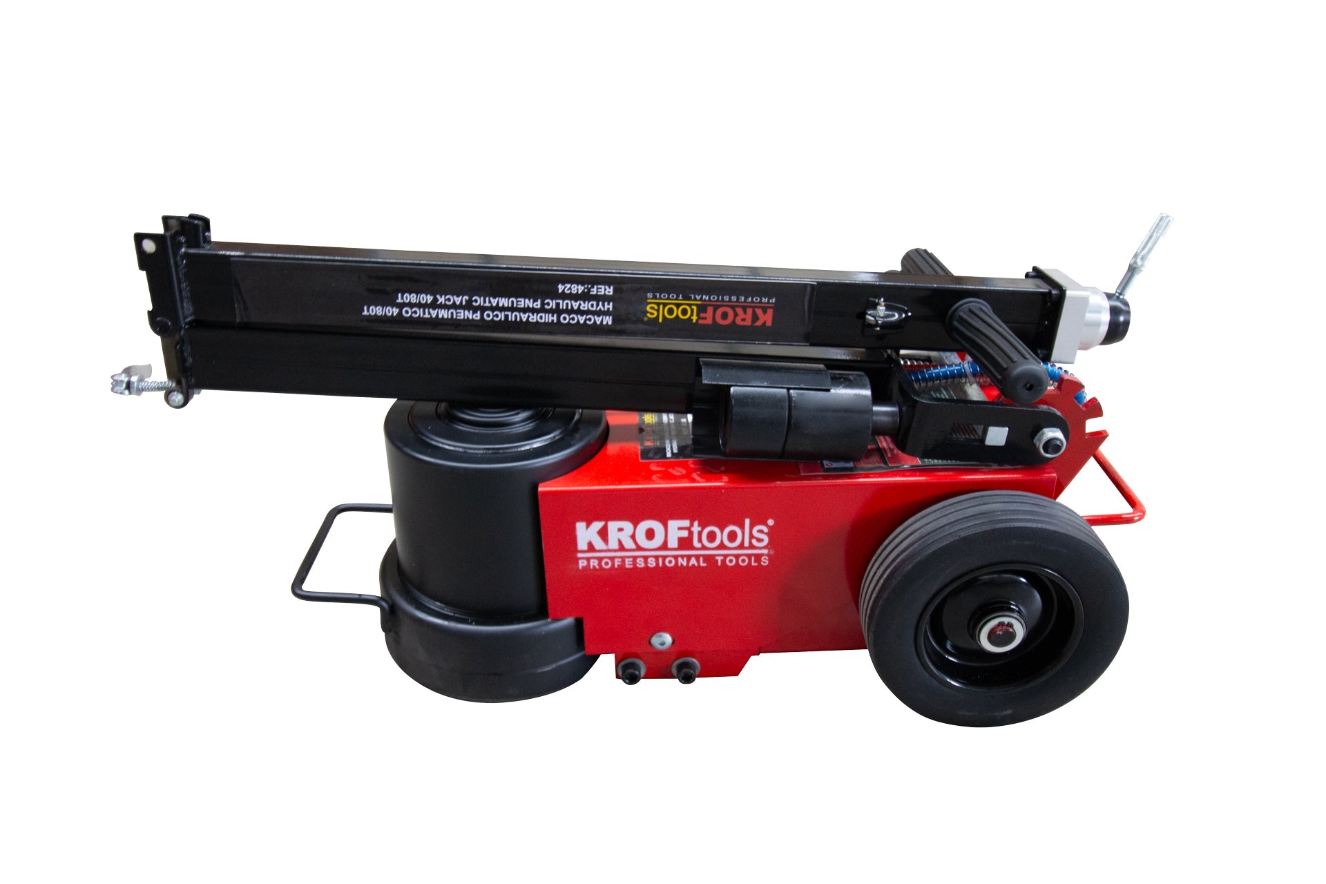 Cric pneumoidraulico 40–80 t, sollevatore idro-pneumatico a carrello ad aria compressa, mobile, per camion, veicoli commerciali da 30 tonnellate, sollevatore a carrello, per settore agricolo, Kroftools