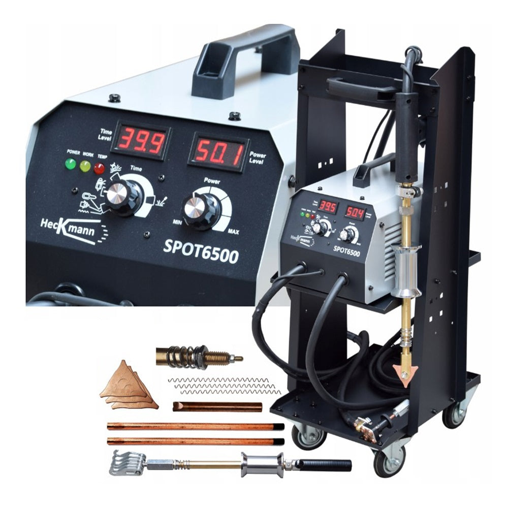 Kit estrattore per carrozzeria 230 V, stazione saldatrice per rimozione ammaccature a punti 5 modalità di saldatura, kit di strumento per riparazione ammaccature carrozzeria per auto camion moto