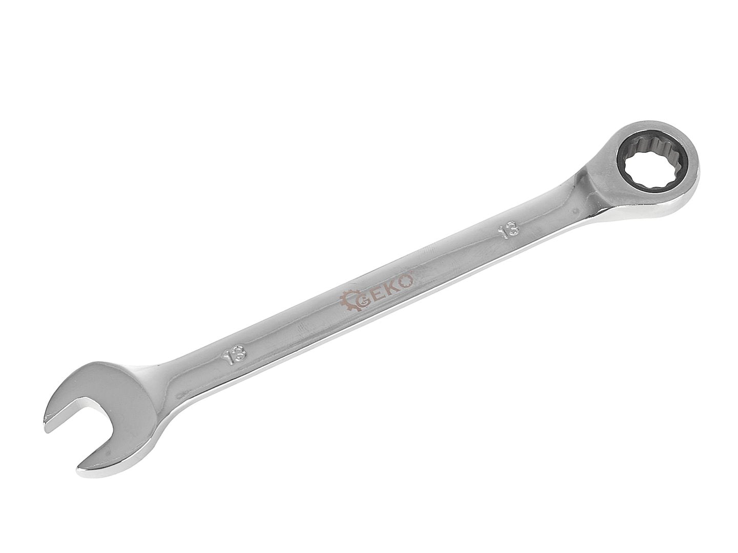 Set di chiavi a cricchetto combinate, anello e forchetta, 8–19 mm, 7 pezzi, Geko