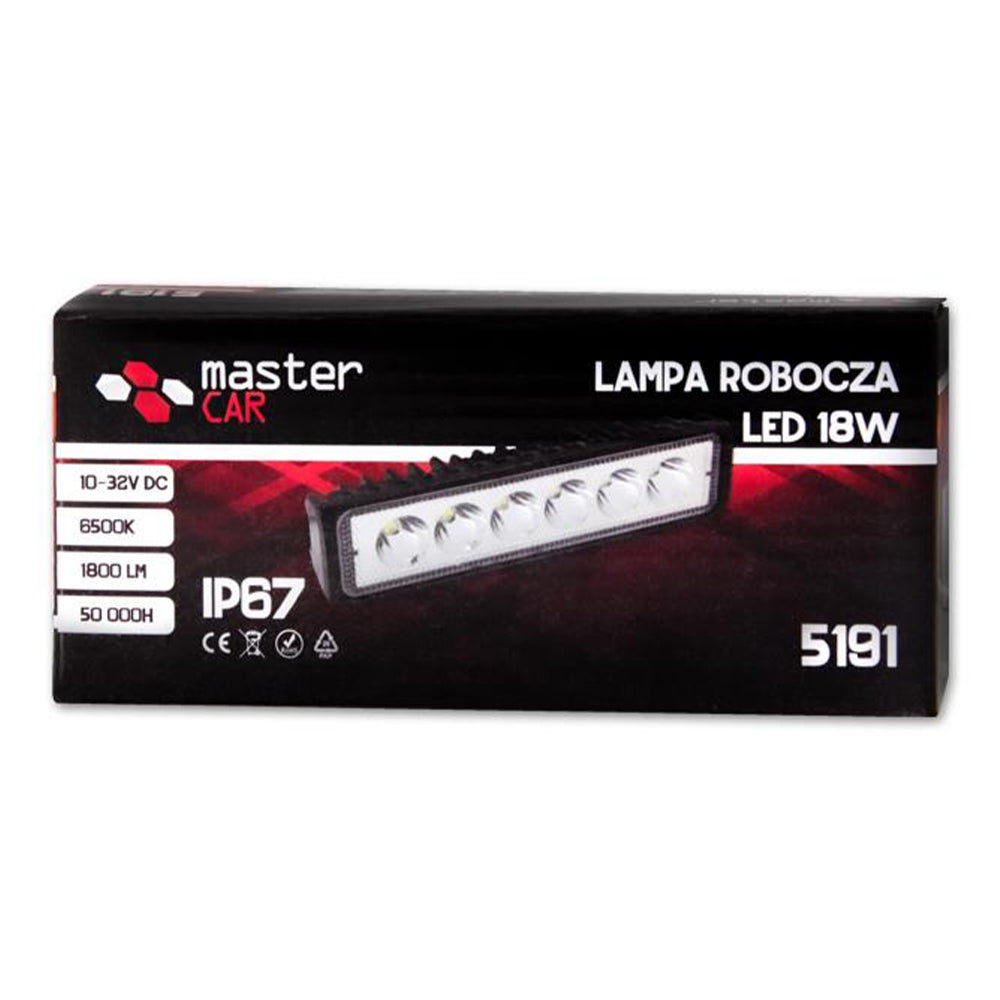 Faro da lavoro LED, luci per fuoristrada auto, 18 W 10–32 V 6 LED, fari led impermeabile fuoristrada barra, fendinebbia, faretti fendinebbia per moto SUV ATV UTV camion tour di guida