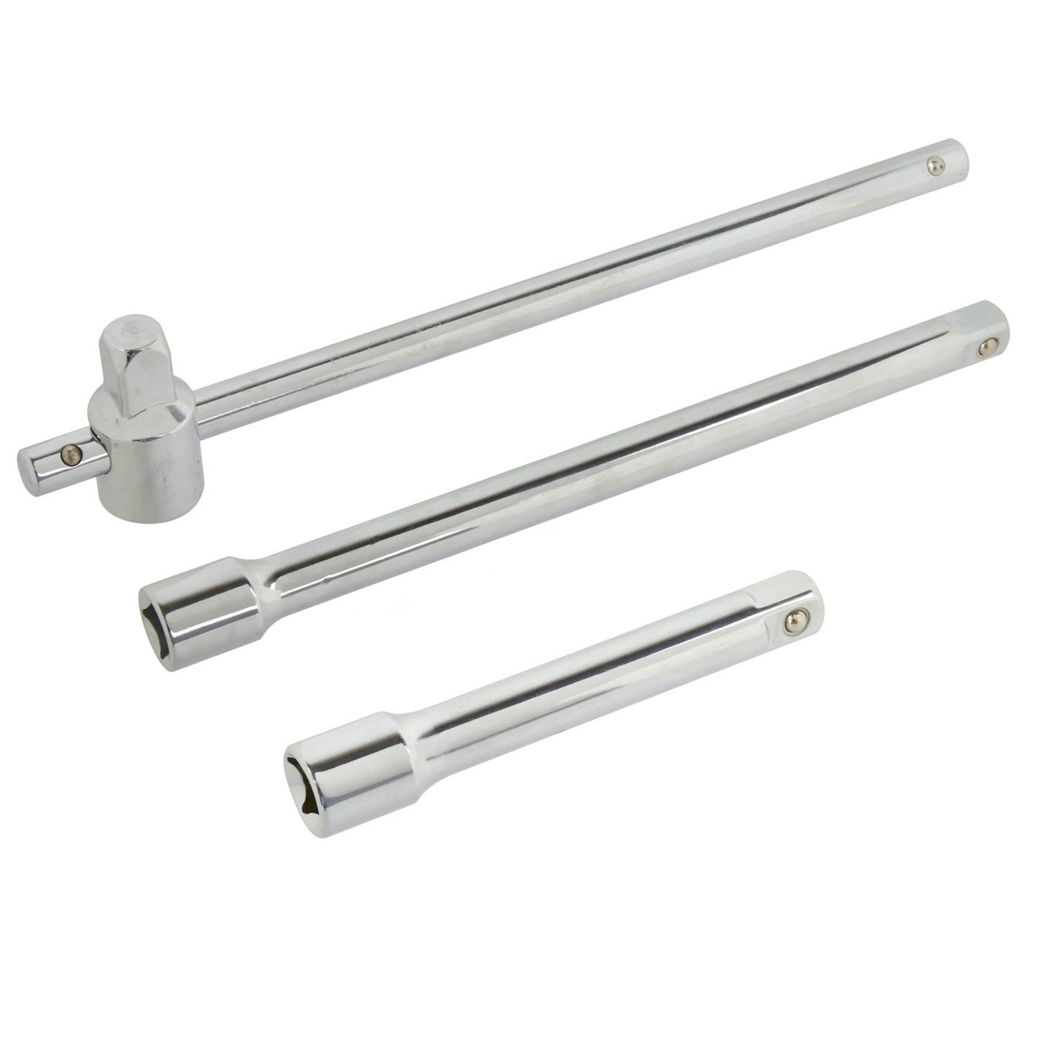 3 pezzi prolunga prolunghe barra leva chiave cricchetto 1/2 lunghezza 120 250 mm, Geko