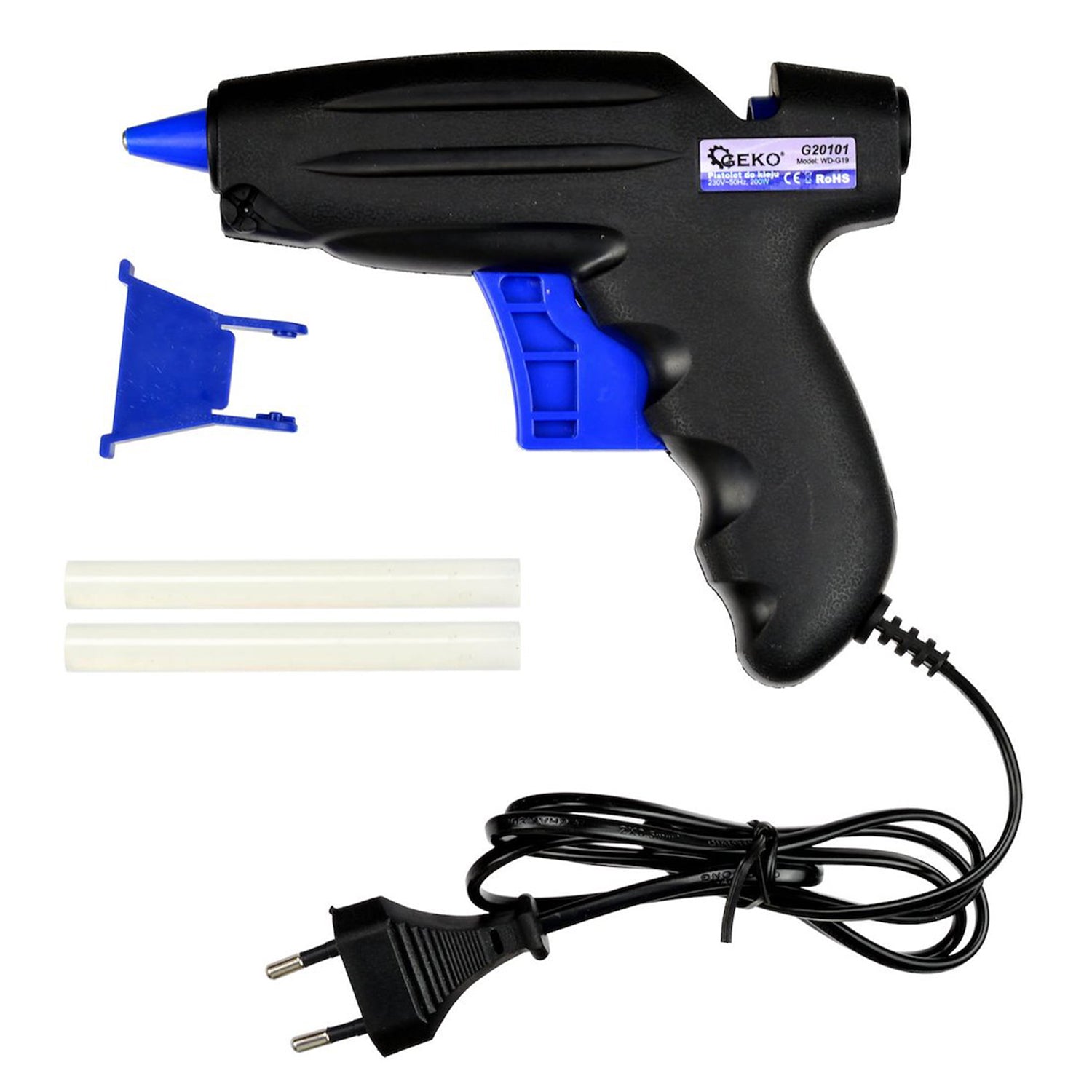Pistola per colla a caldo,pistola elettrica per saldare con silicone 200w Geko