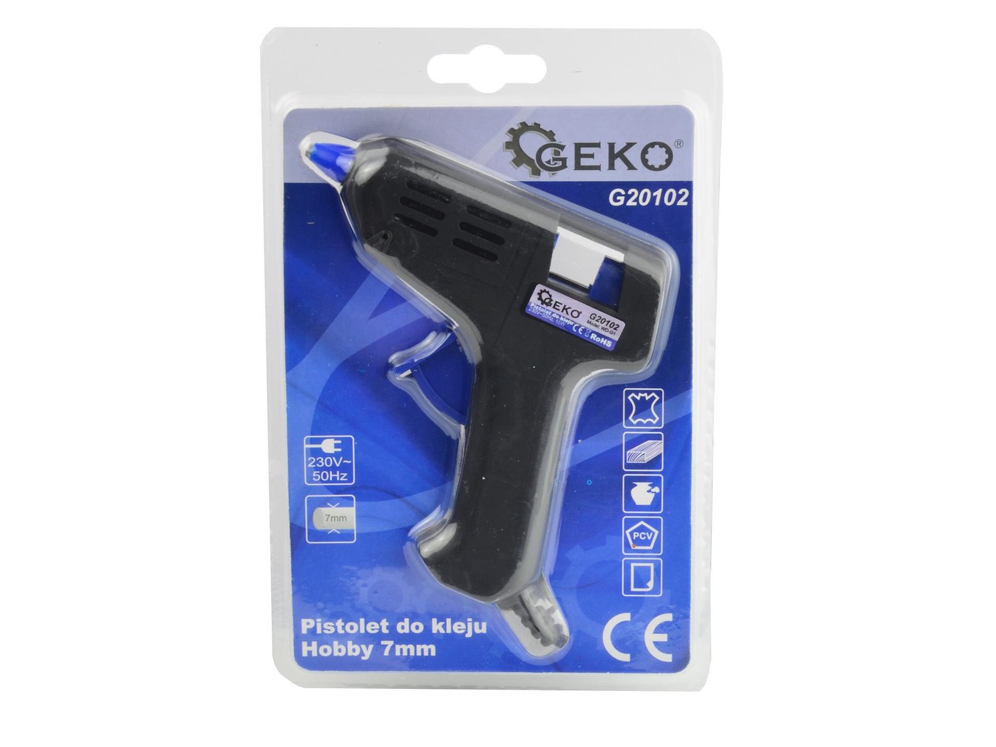 Pistola per colla a caldo,pistola elettrica per saldare con silicone 15w Geko