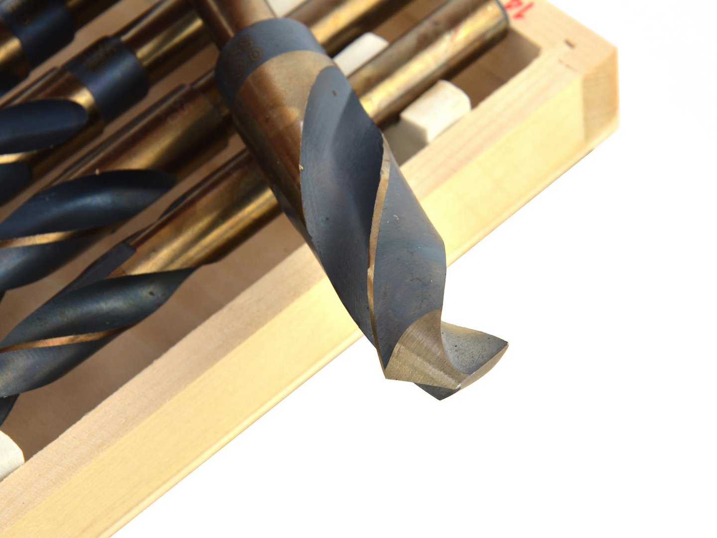 Set di 6 punte trapano professionali, HSS-CO 5% cobalto, 14–25,5 mm, 1/2", angolo 130° – per metalli duri e legno