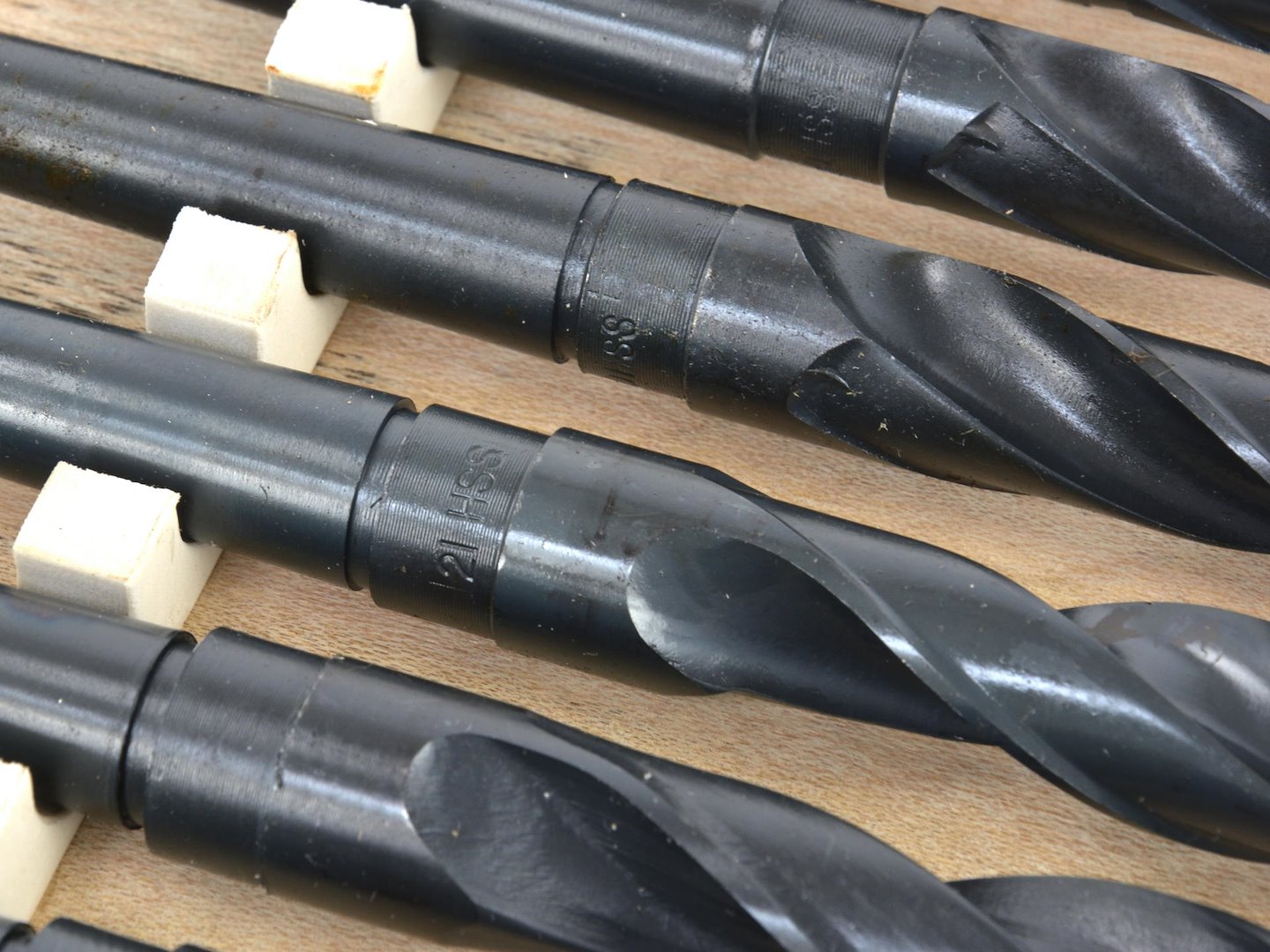 Set 10 punte cono morse MK2 per metallo, 14,5–23 mm – HSS