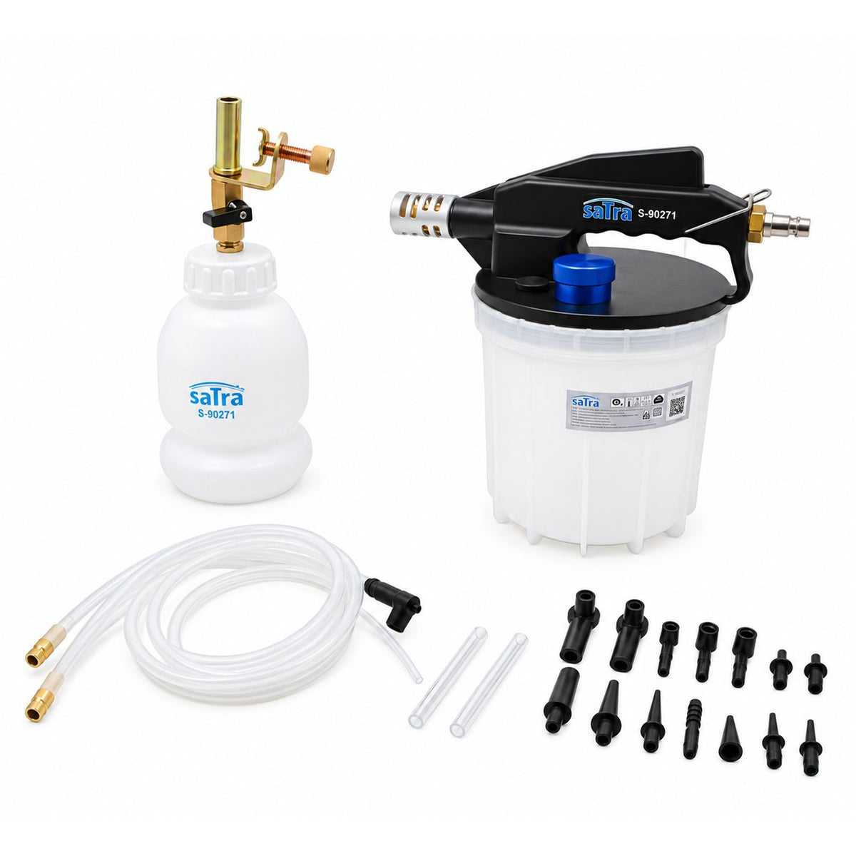 Set-kit dispositivo ad aria compressa per spurgo freni, strumento pneumatico per liquido del freno auto 3 litri Satra