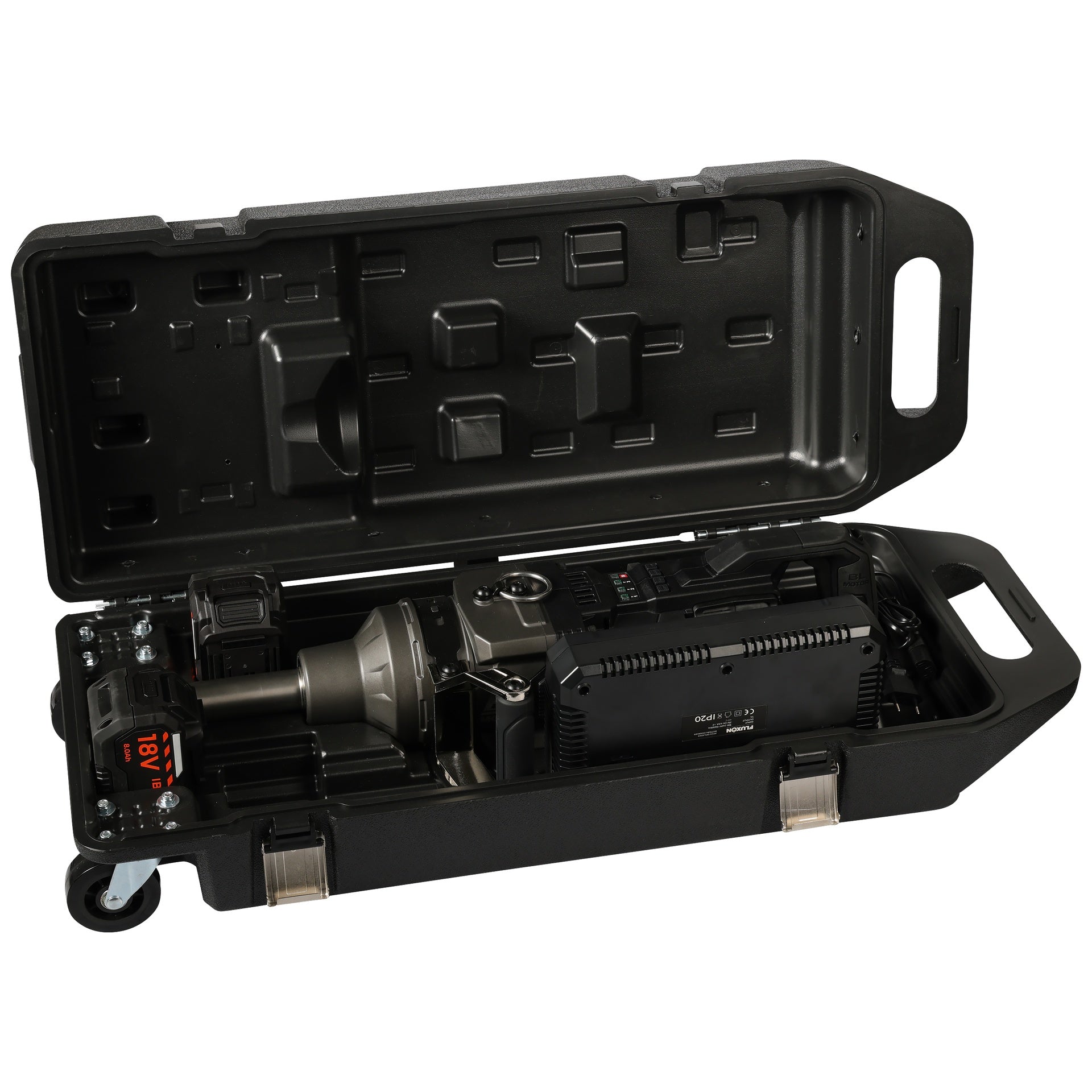Avvitatore ad impulsi 1" 4000NM a 2 batterie 8 Ah 18 V con motore brushless , doppio caricabatterie