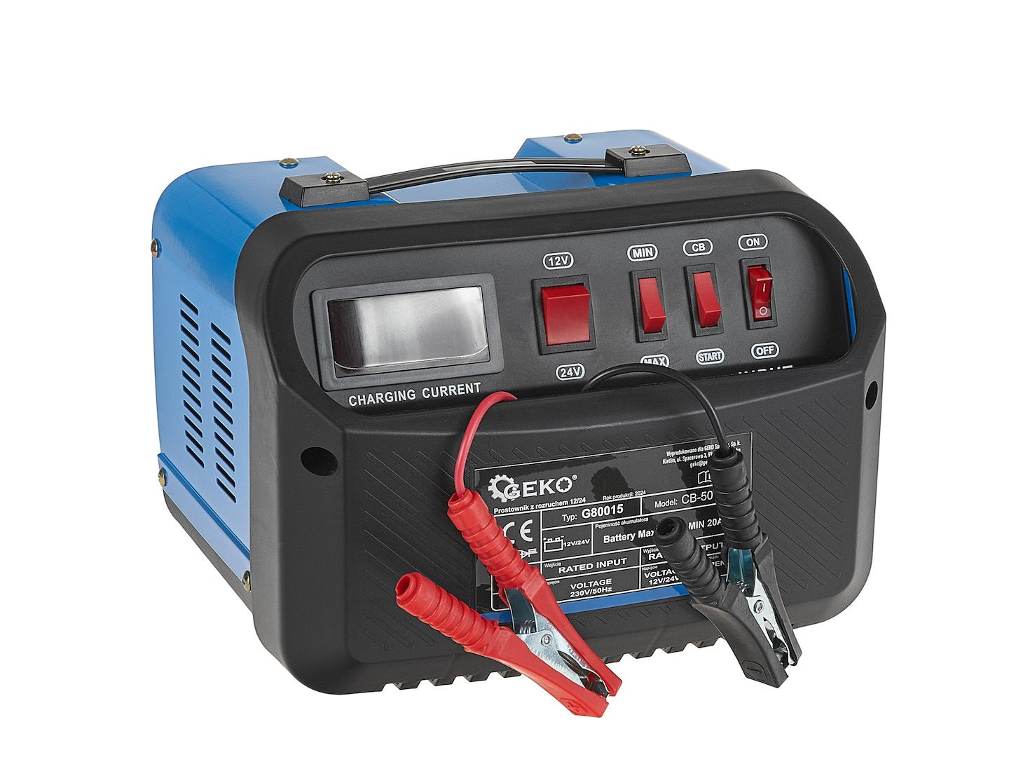 Caricabatterie auto CB50 12V/24V 30A , avviatore per batterie auto 20-380Ah