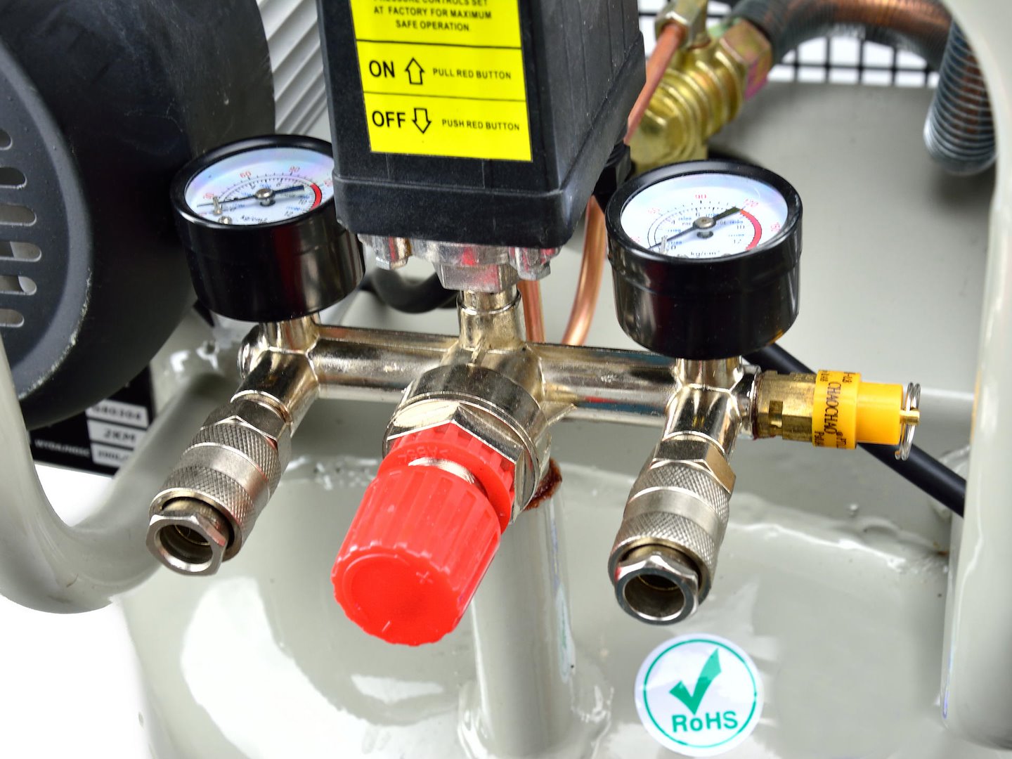 Compressore d’aria verticale 100 L, 390 L/min, 220 V, Geko.