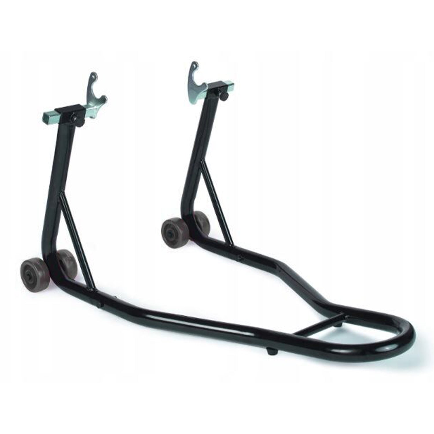 Cavalletto moto carico massimo 250 kg, bloccaggio ruota moto per pneumatici anteriori e posteriori, cavalletto alzamoto