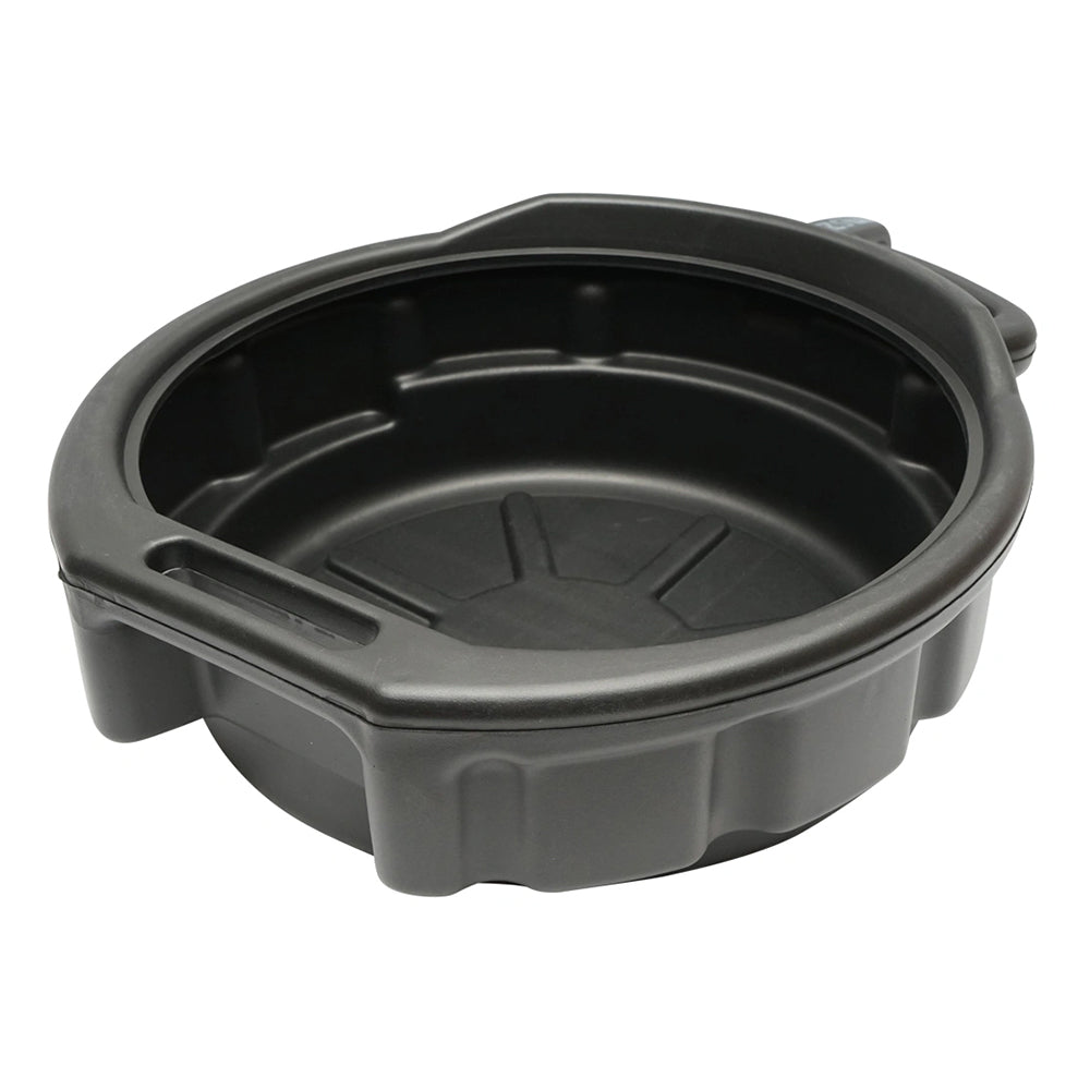 Vaschetta recupero liquidi professionale per cambio olio auto, vaschetta di raccolta universale multiuso, officina, bacinella raccolta con tappo scarico, 15 l