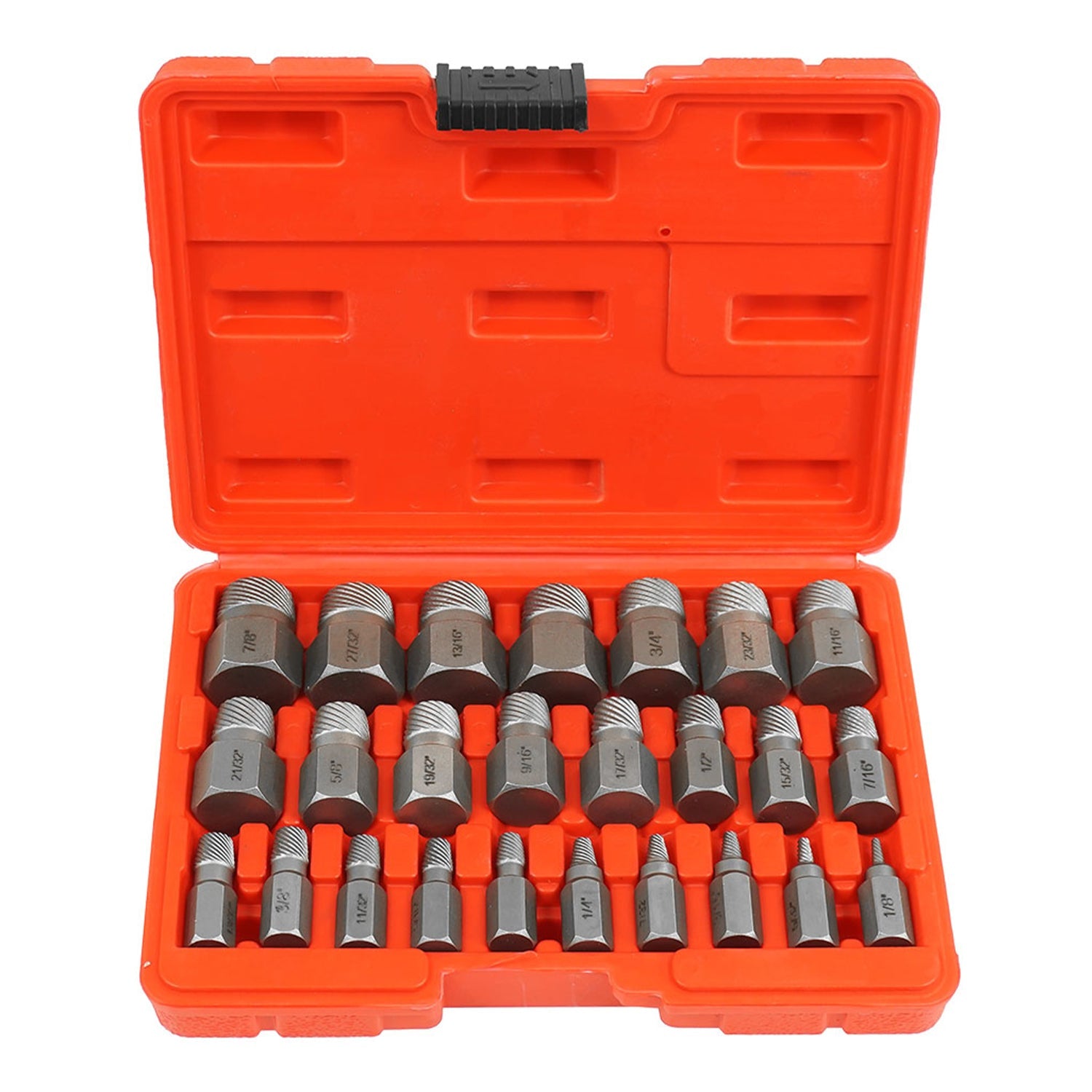 Set di 25 estrattori per viti svitate, rotte e danneggiate - argento - kit di rimozione con punte per trapano, estrattori, Verke