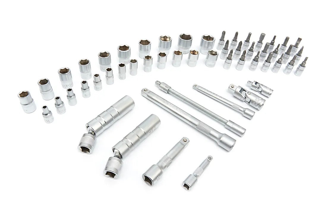 Chiave dinamometrica bici/moto 1/4'' 3/8" pollice, 1–5 Nm, 10–60 Nm, set da 55 pezzi di punte esagonali, Torx, PH, kit chiavi dinamometriche professionali regolabili, portatile per bicicletta, auto, mountain bike tools, Hbm