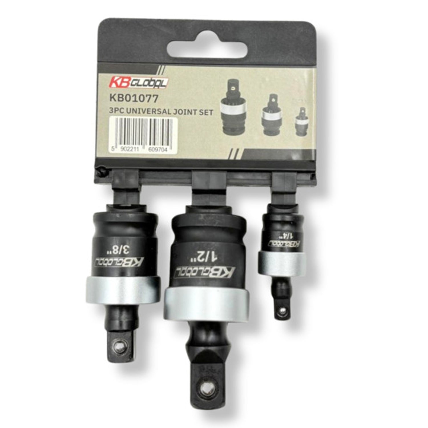 Adattatore bussola per avvitatore e snodo cardanico 1/4" 3/8" 1/2" Cr-Mo esagonale adattatore avvitatore a impulsi, 3 pezzi