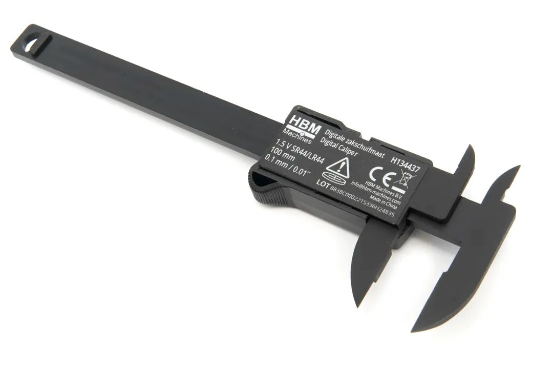 Calibro digitale elettronico precisione calibri 0.1 mm conversione mm/pollici, 100mm con asta piatta e display lcd micrometro digitale professionale per misurazione esterne, interne, profondità e di passo Hbm Olanda