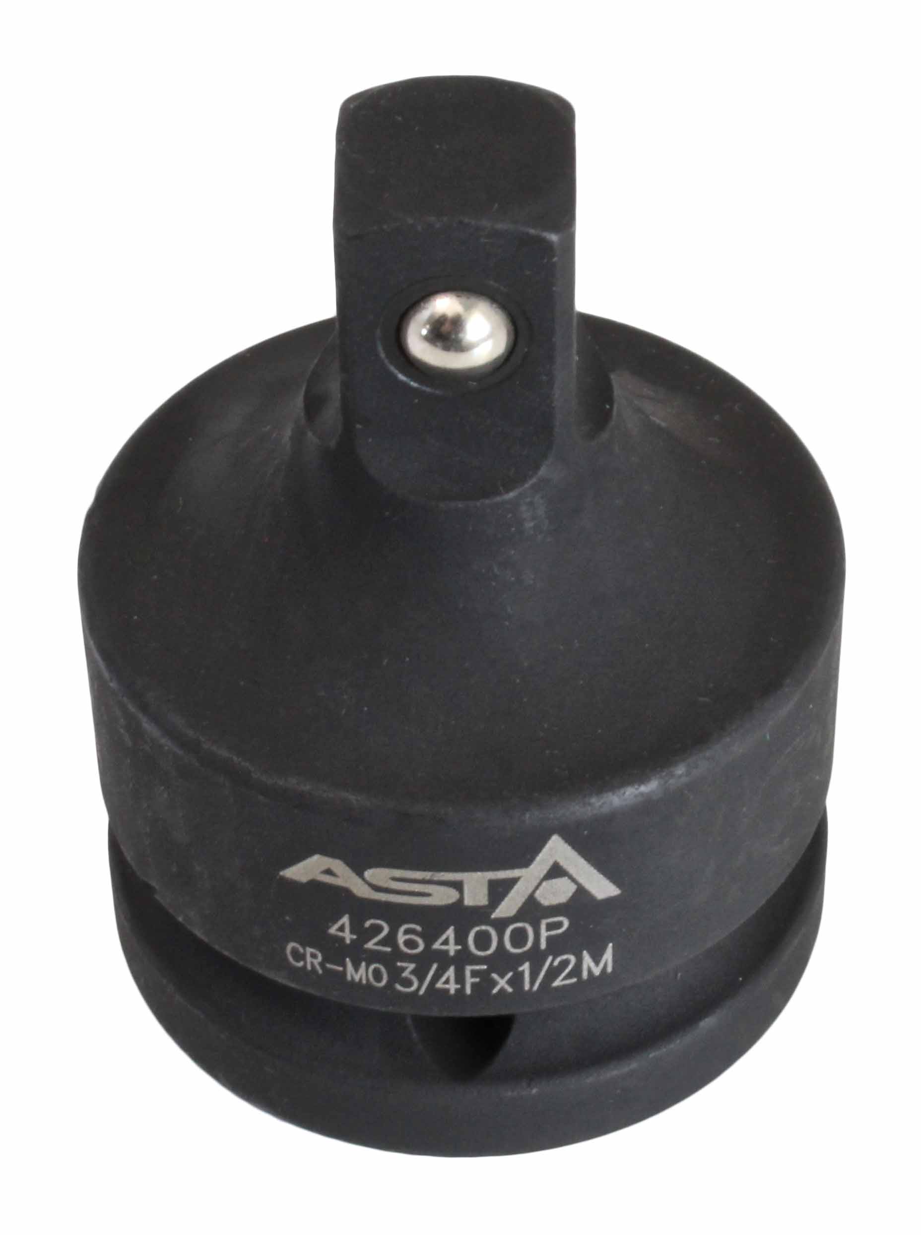 Adattatore riduttore per bussole ad impatto percussione da 3/4" femmina a 1/2" maschio acciaio cromato