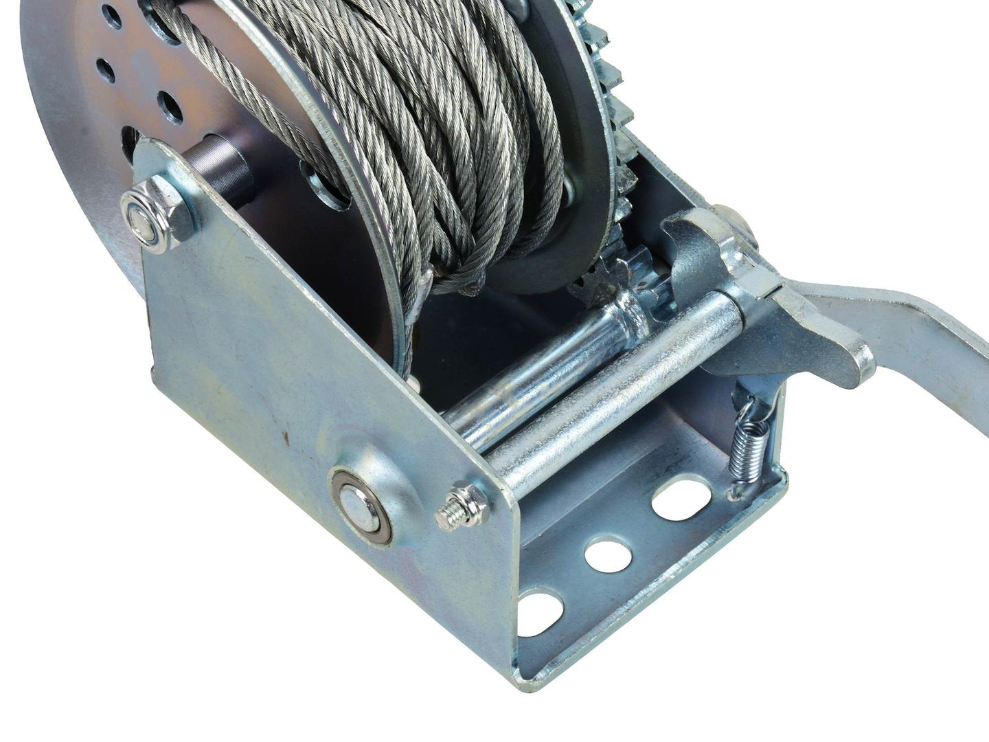 Verricello manuale, portata massima 545 kg, cavo da 10 m, ideale per traino auto, Keltin