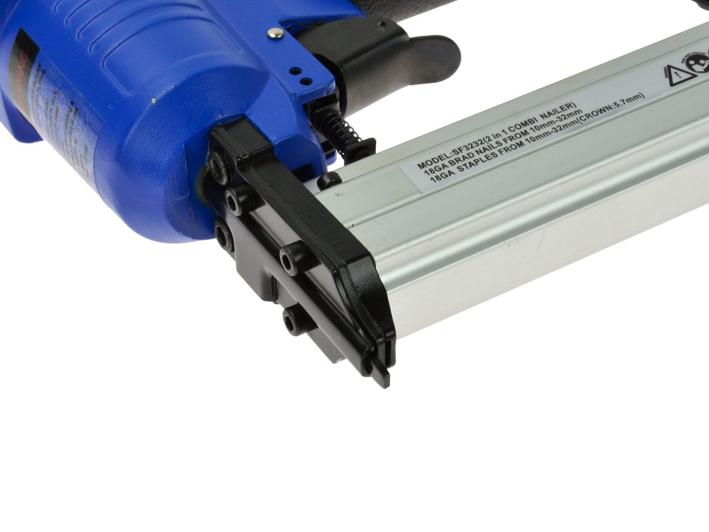 Chiodatrice pneumatica 2 in 1, inchiodatrice/graffatrice ad aria compressa chiodo 10 - 32 mm Geko