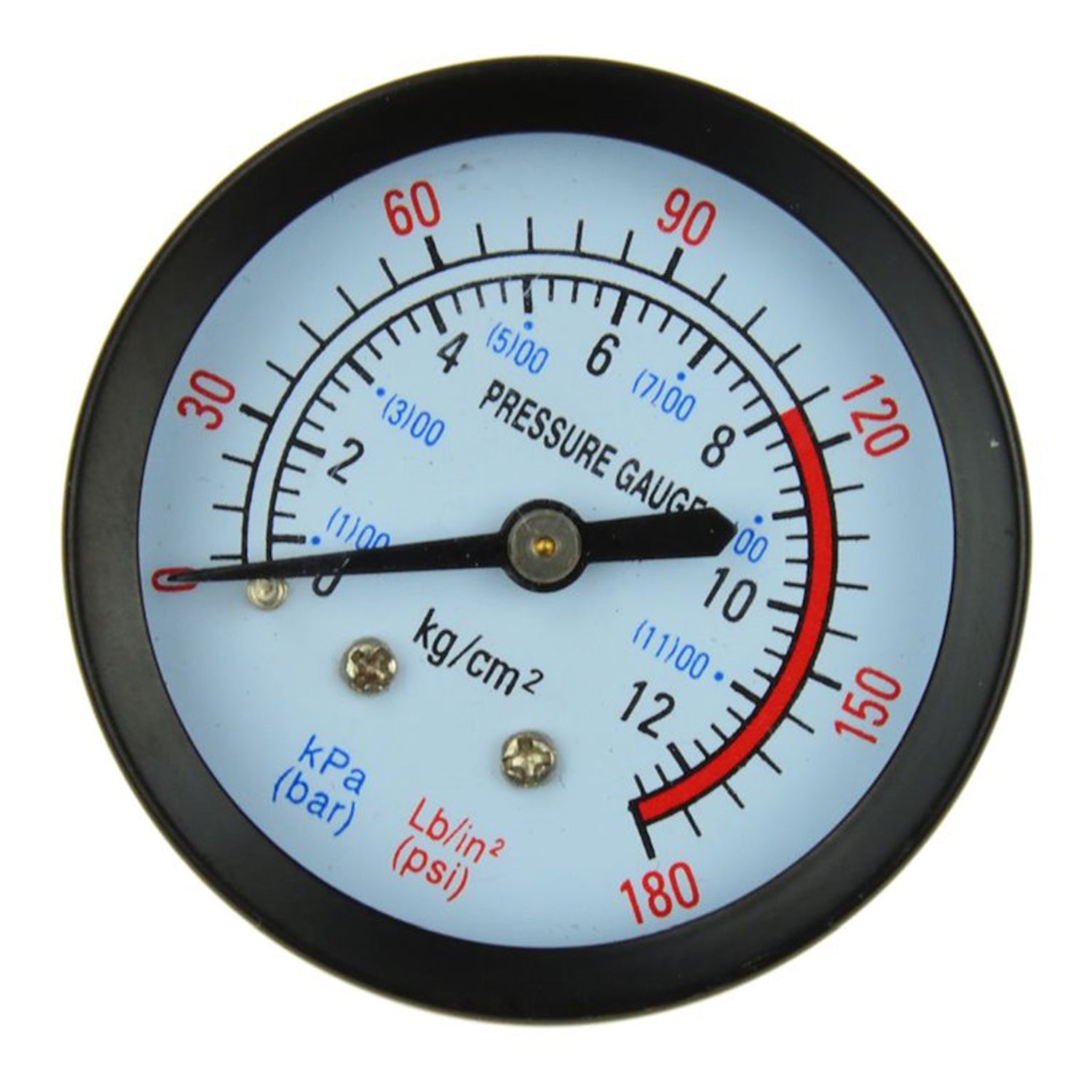 Manometro per autoclave 0-12 bar, attacco radiale pressione acqua, manometro acqua 1/4" pollice, autoclave tubi, Geko