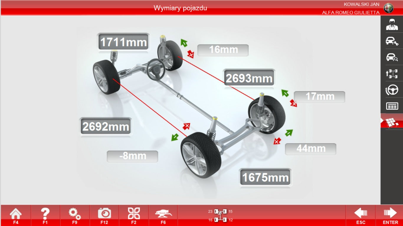 Strumento di bilanciamento delle ruote,strumento per la convergenza ruote auto 3D INVENTO S400