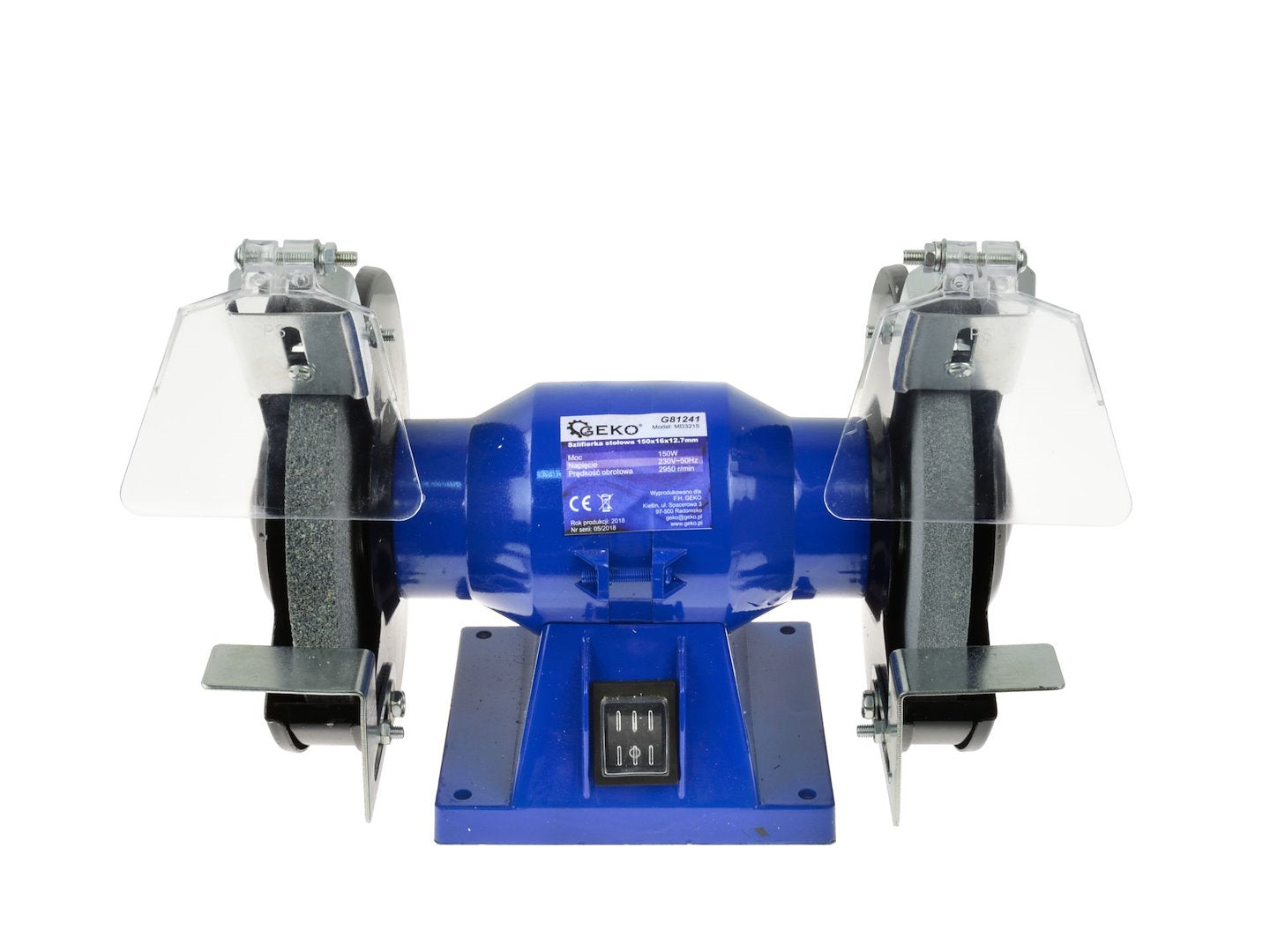 Smerigliatrice da banco 150 w, macchina per affilare e levigare 150 mm Geko