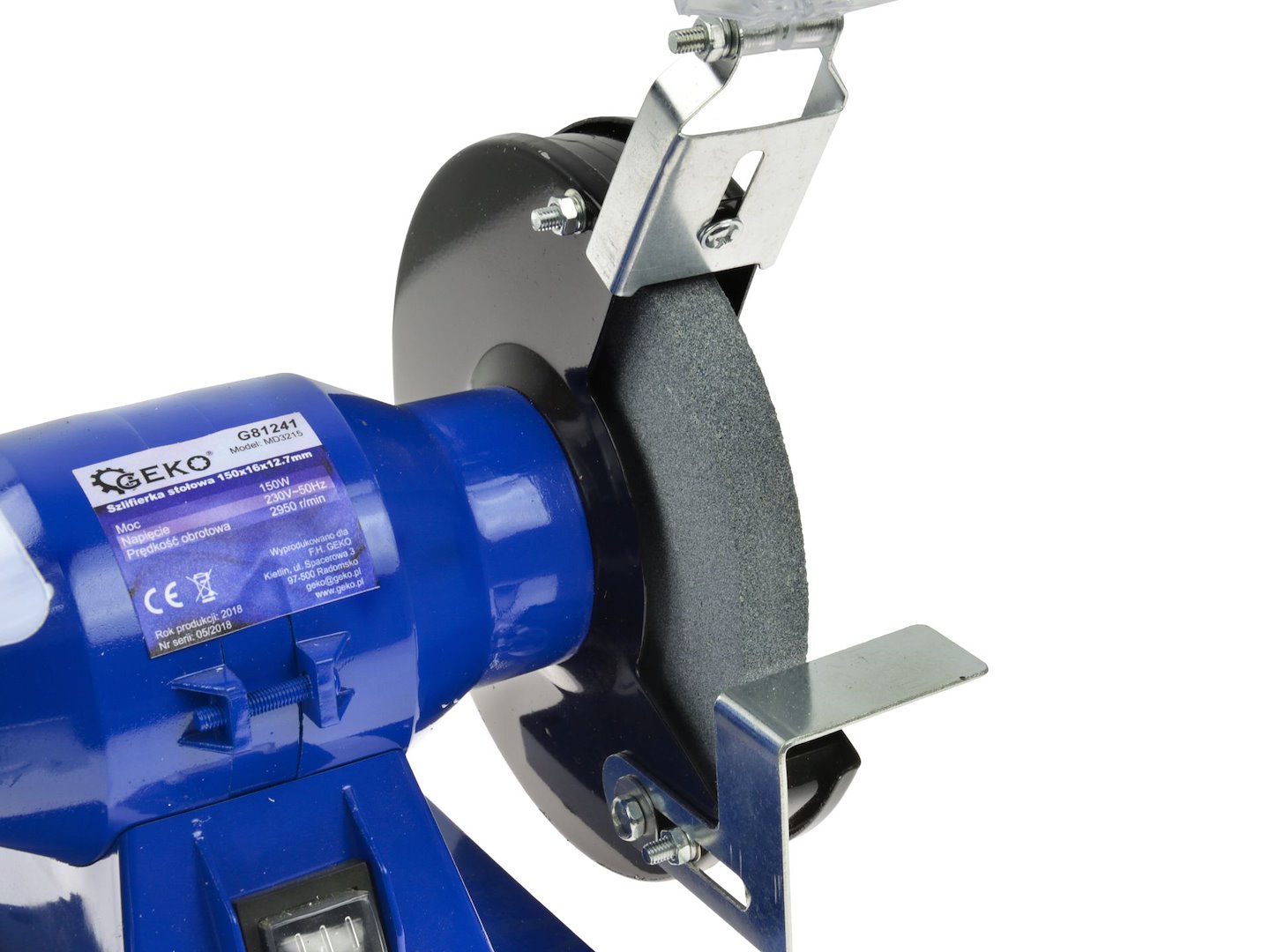 Smerigliatrice da banco 150 w, macchina per affilare e levigare 150 mm Geko